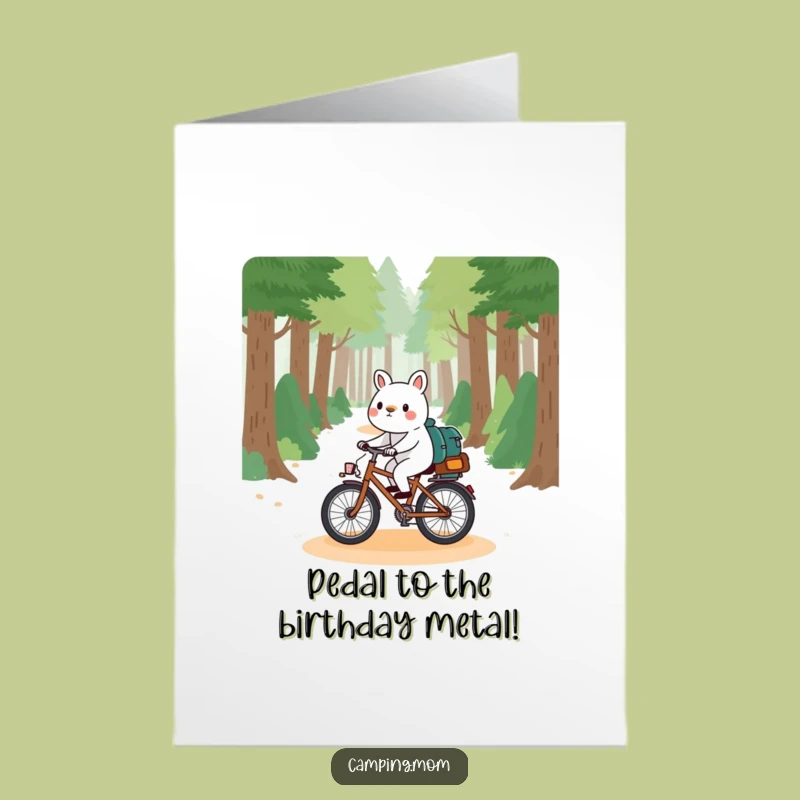 Free Printable Birthday Card: Playful Camper Cycles to Your Party!