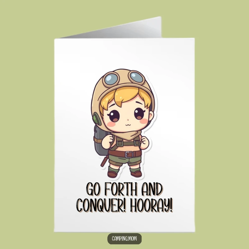 Free Printable Explorer Congratulations Card: Funny Downloadable Gift for New Journeys