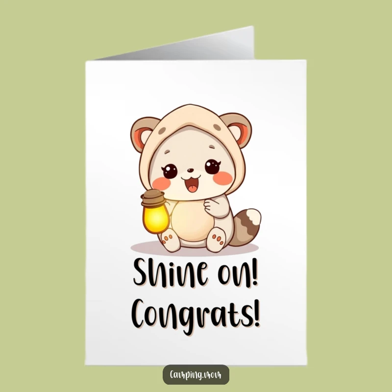 Free Printable Congrats Card: Camping Mom's Glowing Achievement