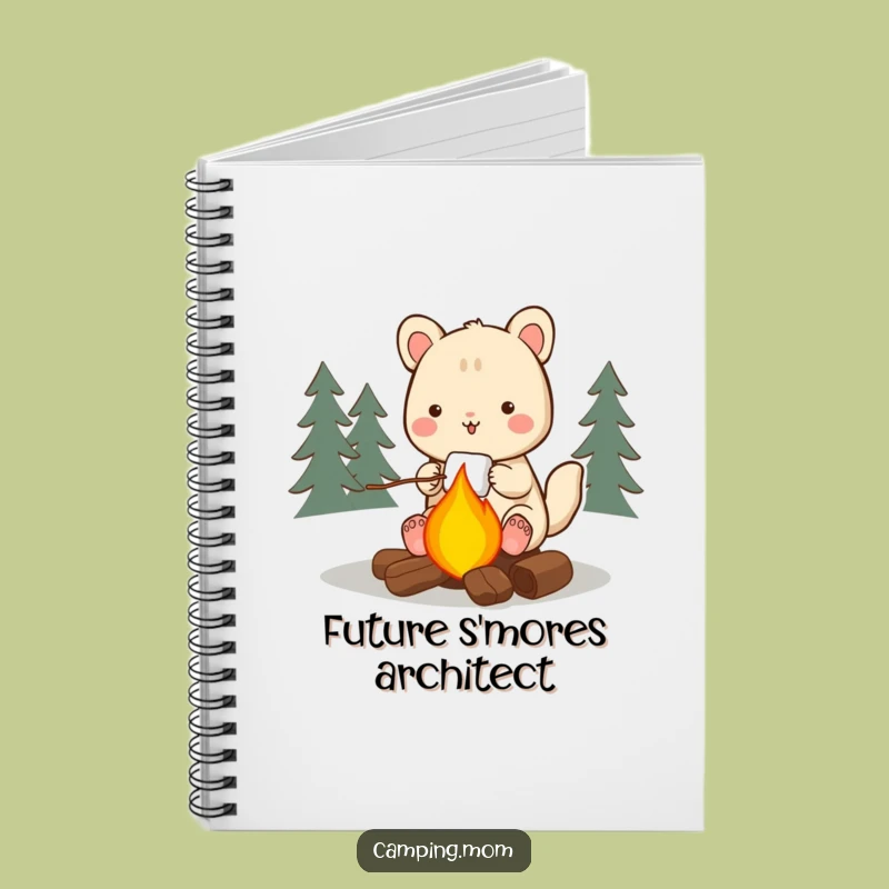 Funny Camping Animal Notebook: Roasting Marshmallows Journal for Camp Ideas!