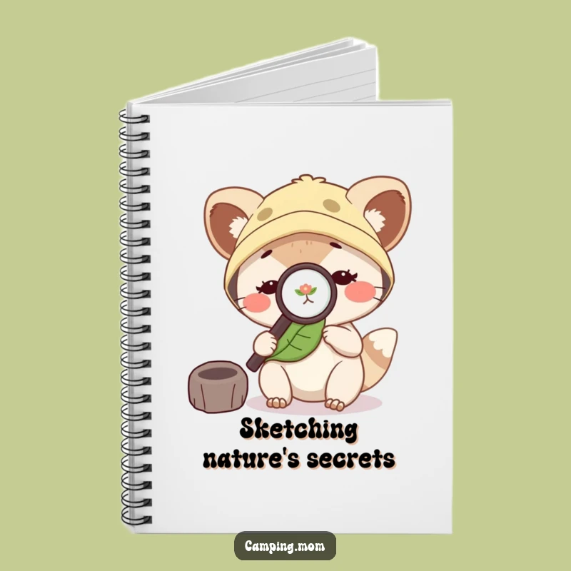 Funny Camping Mom Animal Leaf Notebook, Journal Outdoor Humor Gift