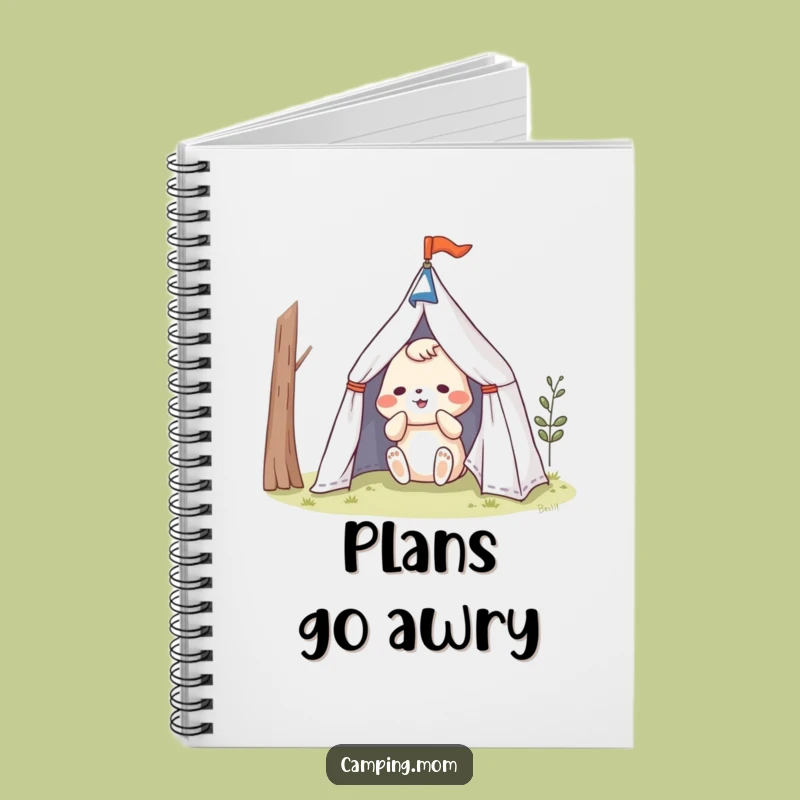 Funny Camping Notebook - Hilarious Animal Tent Struggle Journal, Perfect Funny Gift