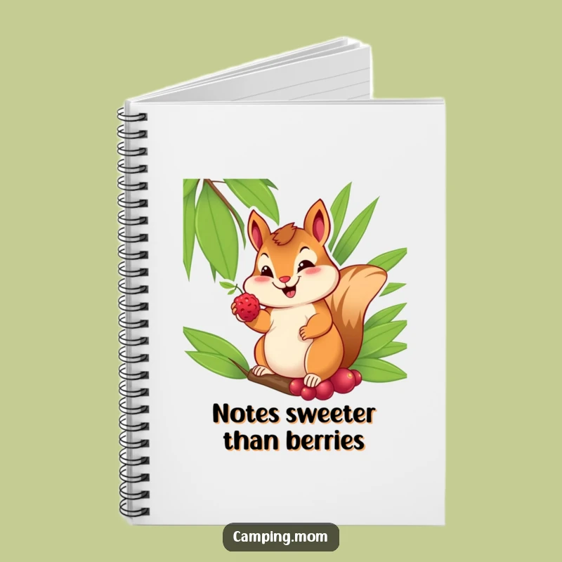 Funny Chipmunk Notebook: Cheerful Berry Giver Journal - Your Sweet Funny Gift