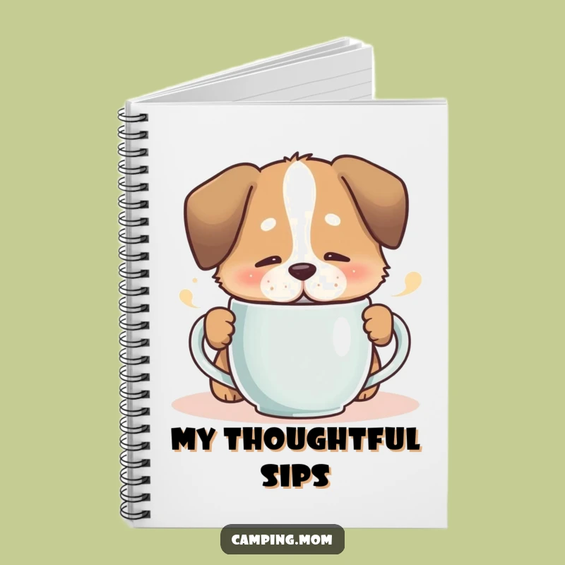 Funny Cozy Dog Journal - Relaxation Notes Notebook Gift