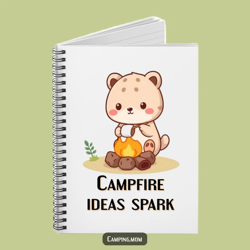 Funny Kawaii Camping Animal Notebook: Journal Your Adventures