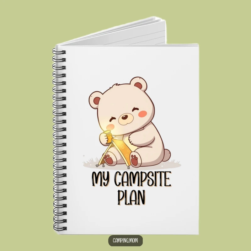 Funny Mama Bear Camping Notebook: Plan Your Adventures and Jot Notes