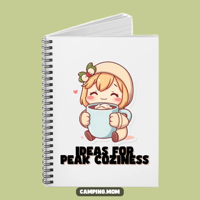 Funny Cozy Cocoa Character Notebook, Perfect Journal for Humorous Thoughts & Ideas