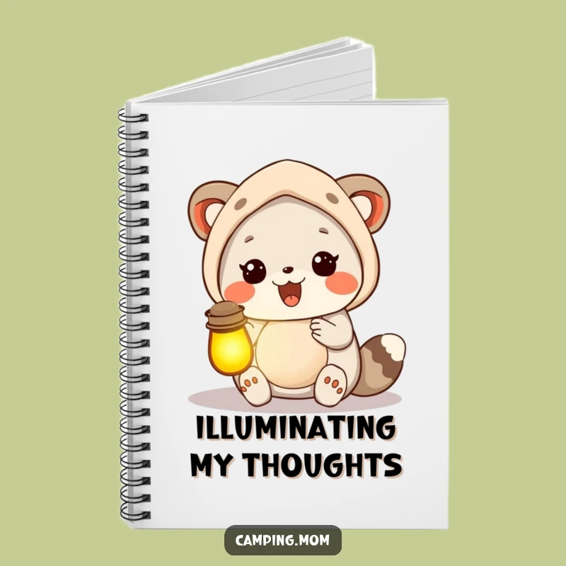 Funny Camping Mom Animal Lantern Notebook, Journal Bright Humor Gift