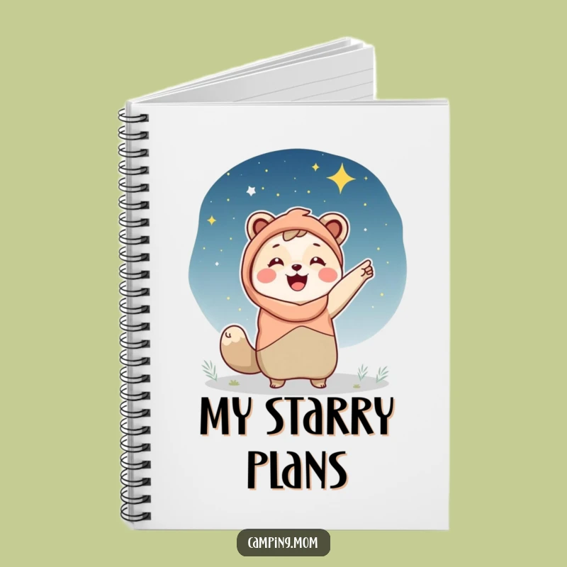Funny Camping Mom Notebook, Starry Night Journal, Perfect Gift for Her Ideas