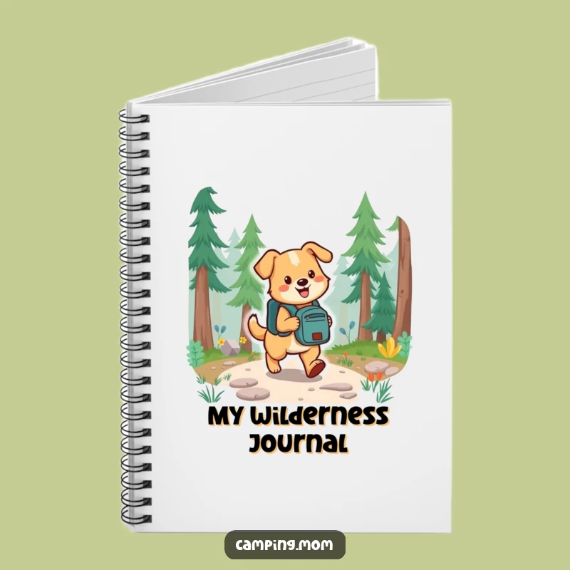 Funny Hiking Dog Journal - Adventure Paws Notebook Gift