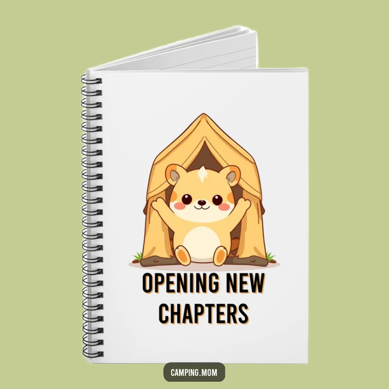 Funny Camping Animal Tent Journal - Write Your Adventures!