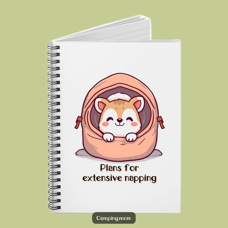 Funny Cheerful Animal Notebook: Sleeping Bag Grin Journal for Ideas!