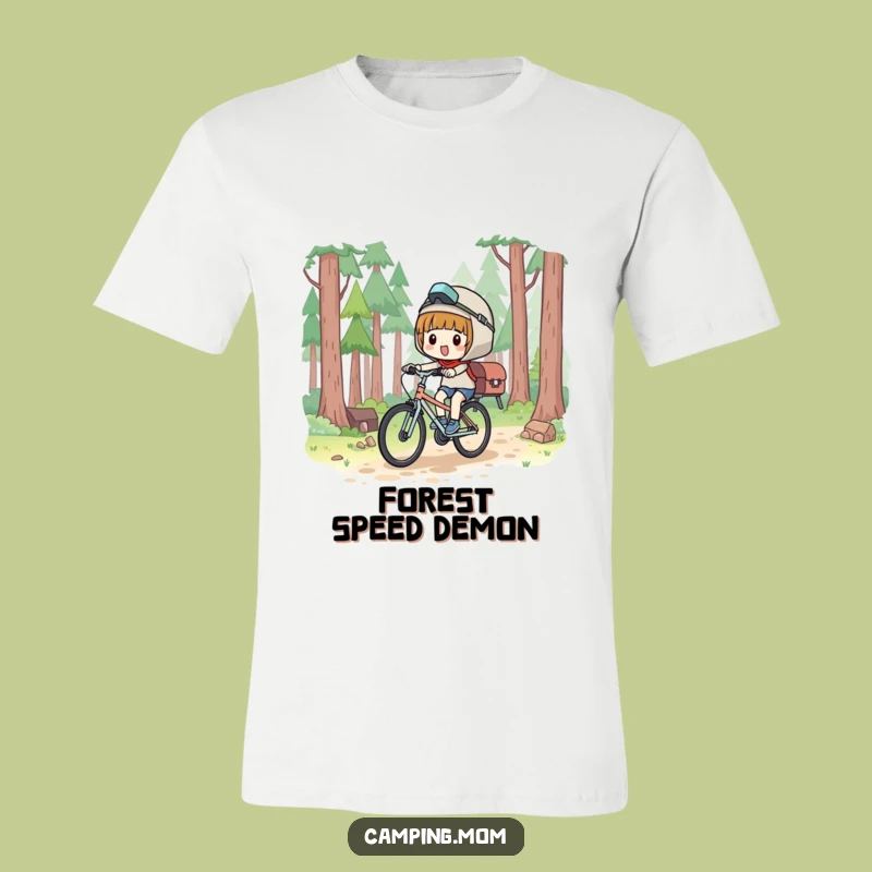Funny Kawaii Camper T-Shirt: Glee Cyclist Design, Ideal Fun Gift