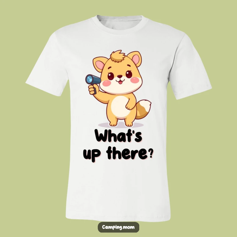 Funny Animal Explorer T-Shirt: Playful Flashlight Adventure Tee for a Comical Gift