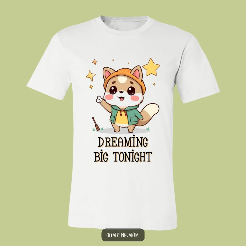 Funny Camping Animal Star Pointer T-Shirt - Celestial Humor Tee