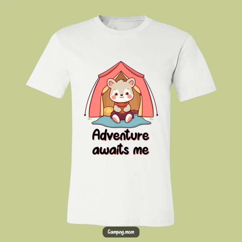 Funny Camping Mom Animal T-Shirt, Happy Tent Maker, Outdoor Enthusiast Gift