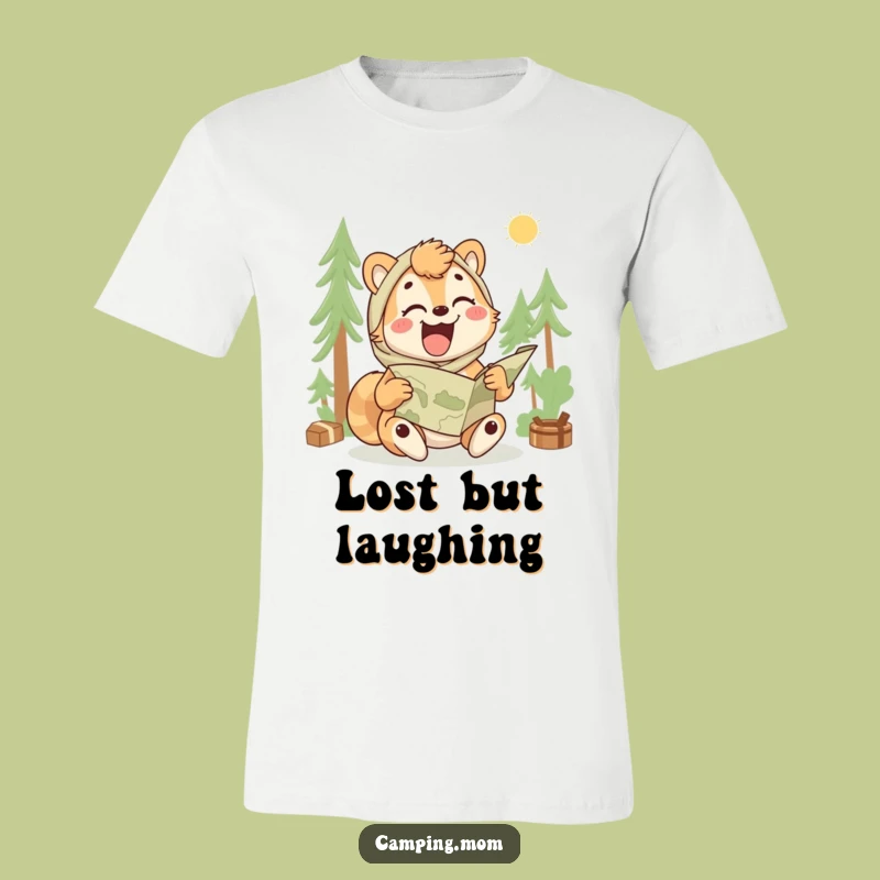 Funny Camping Mom T-Shirt: Lost Map Humor Tee, Great Gift for Adventurous Moms!