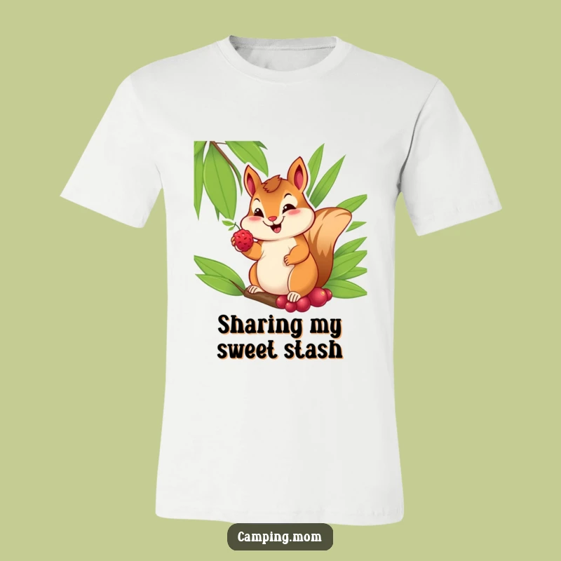 Funny Chipmunk T-Shirt: Cheerful Berry Giver - Wear Your Sweetness Funny Gift