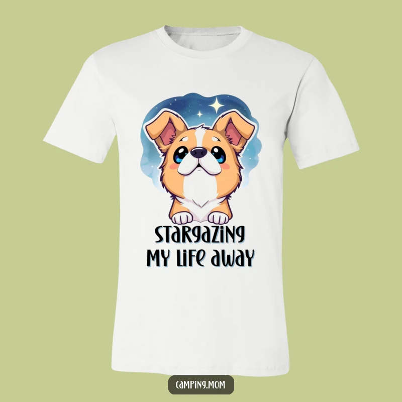 Funny Dog Starry Night T-Shirt - Celestial Canine Dreamer, Perfect Humorous Gift