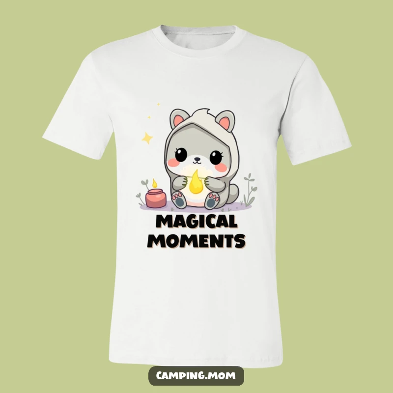 Funny Kawaii Camping Animal Firefly T-Shirt - Wonderstruck Night Tee
