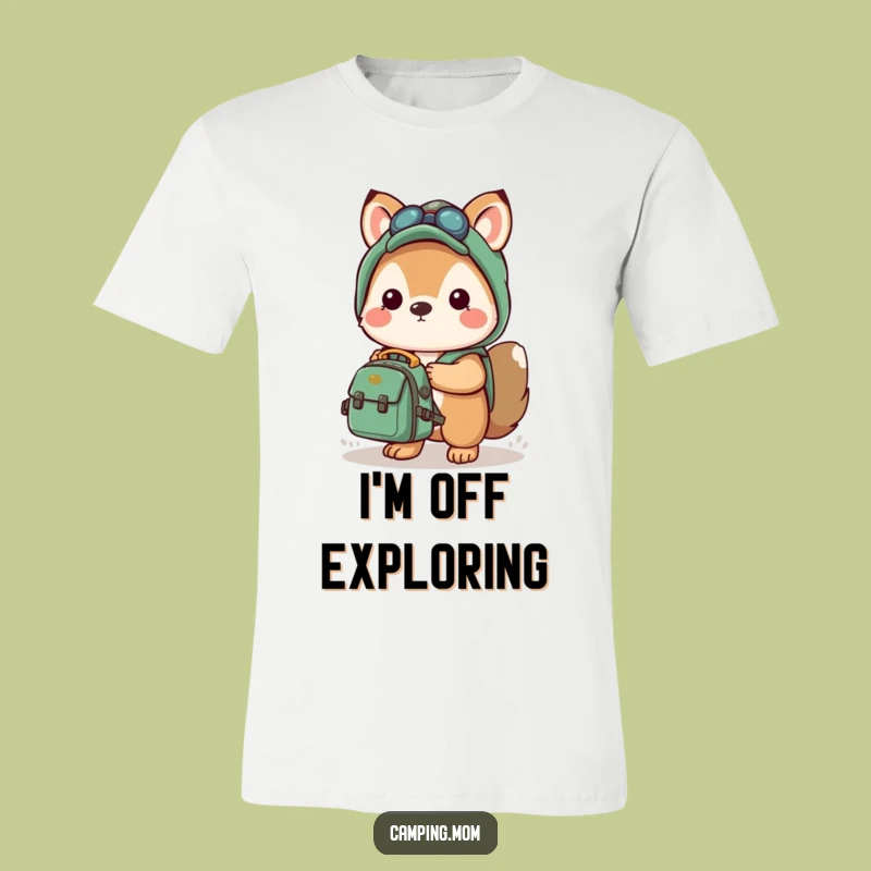 Funny Kawaii Camping T-Shirt: Adventure Ready Backpack - Hilarious Travel Gift