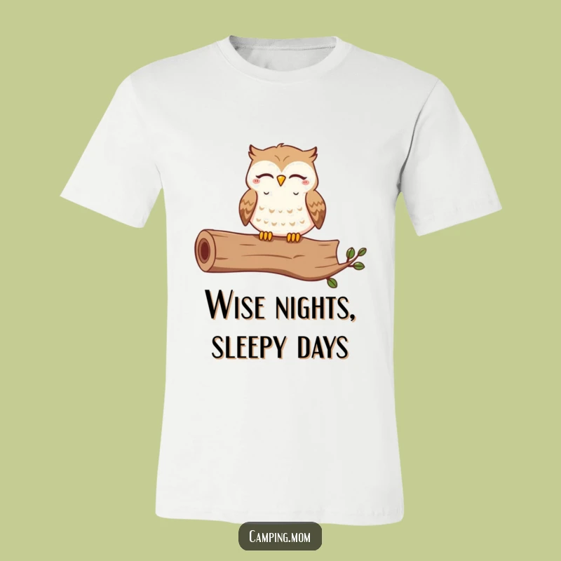 Funny Owl T-Shirt: Contented Hooting Owl Brings Joy, a Perfect Funny Gift