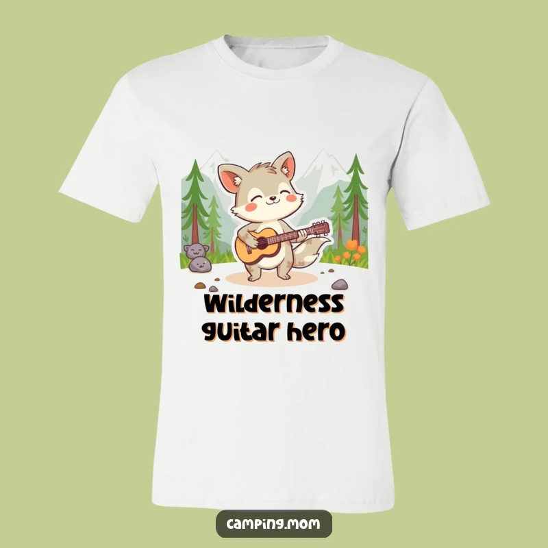 Funny Spirited Animal T-Shirt - Wilderness Guitarist for a Hilarious Rock and Roll Gift