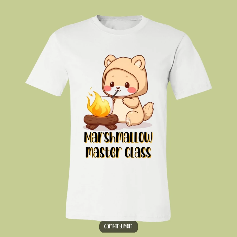 Funny Camping Mom T-Shirt, Roasting Golden Marshmallow, Perfect Outdoor Gift for Her