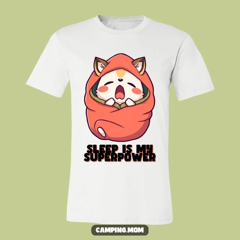 Funny Yawning Animal Sleeping Bag T-Shirt - Relaxed & Hilarious Tee