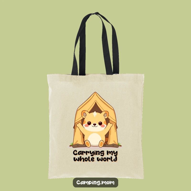 Funny Camping Animal Tent Opener Tote Bag - Carry Your Enthusiasm!