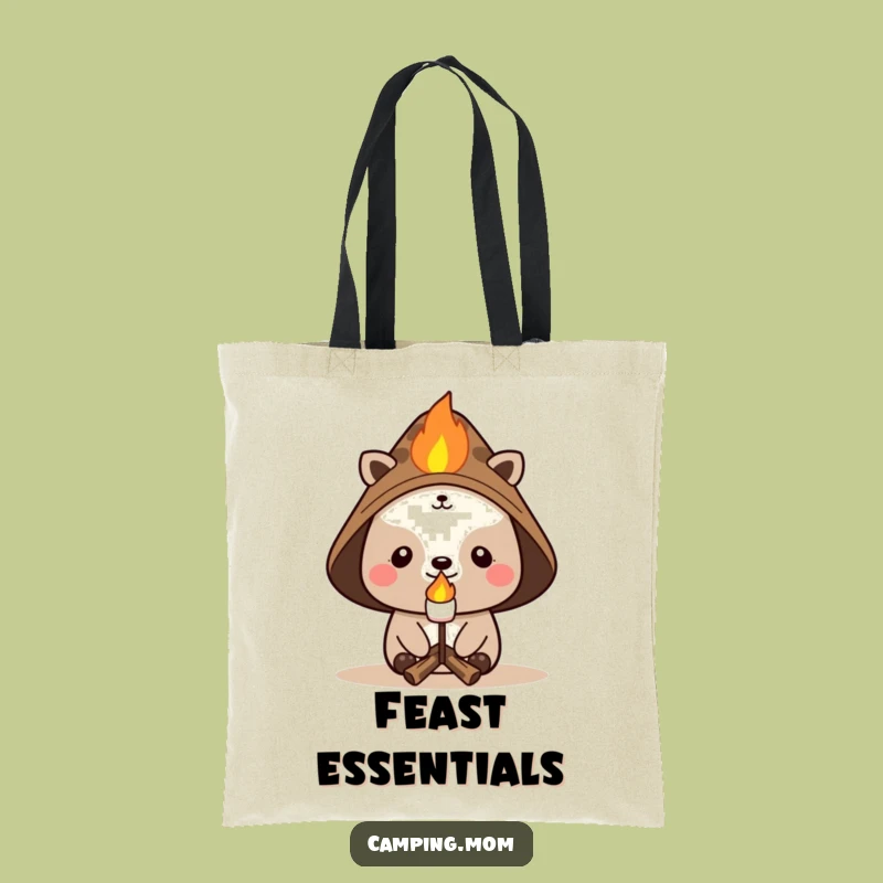 Funny Campfire Character Tote Bag: Carry Your Outdoor Spirit in Style