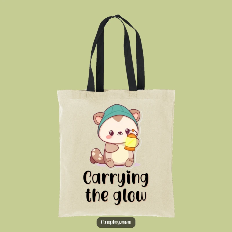 Funny Camping Animal Lantern Tote Bag - Carry Your Light!