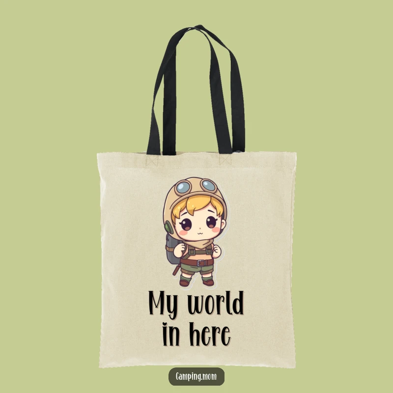Funny Explorer Character Tote Bag, Carry Your Adventures with Humorous Flair