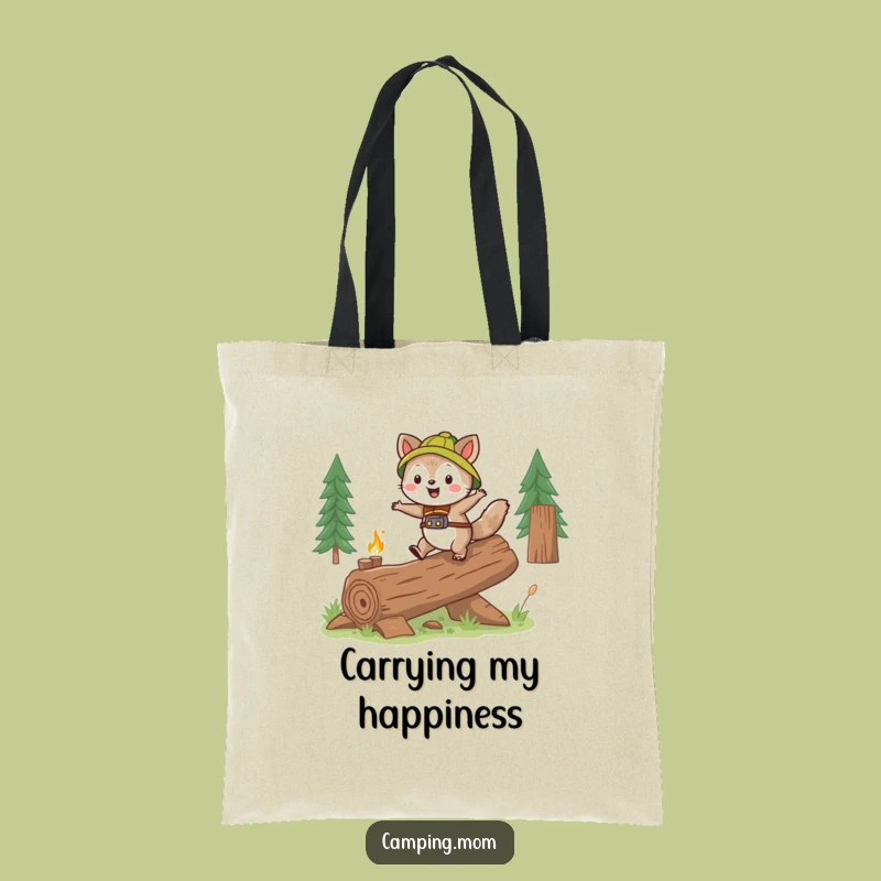 Funny Skipping Animal Log Tote - Carry Your Joy Everywhere!