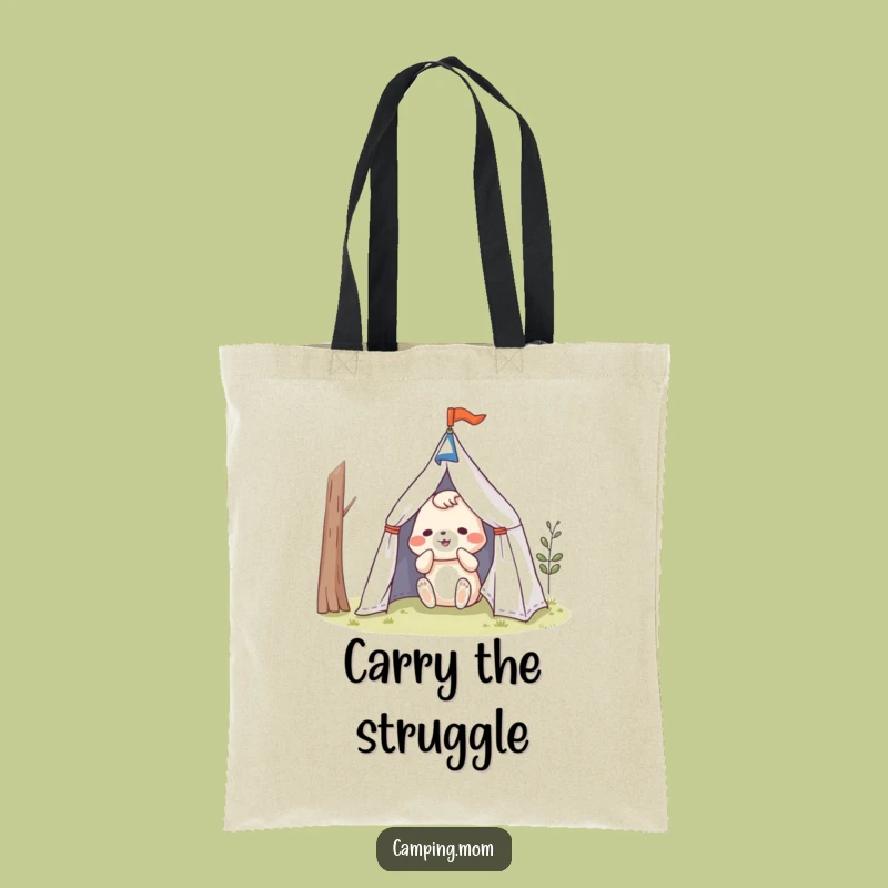Funny Tent Trouble Tote Bag - Hilarious Animal Camping Carry-All, Ideal Funny Gift