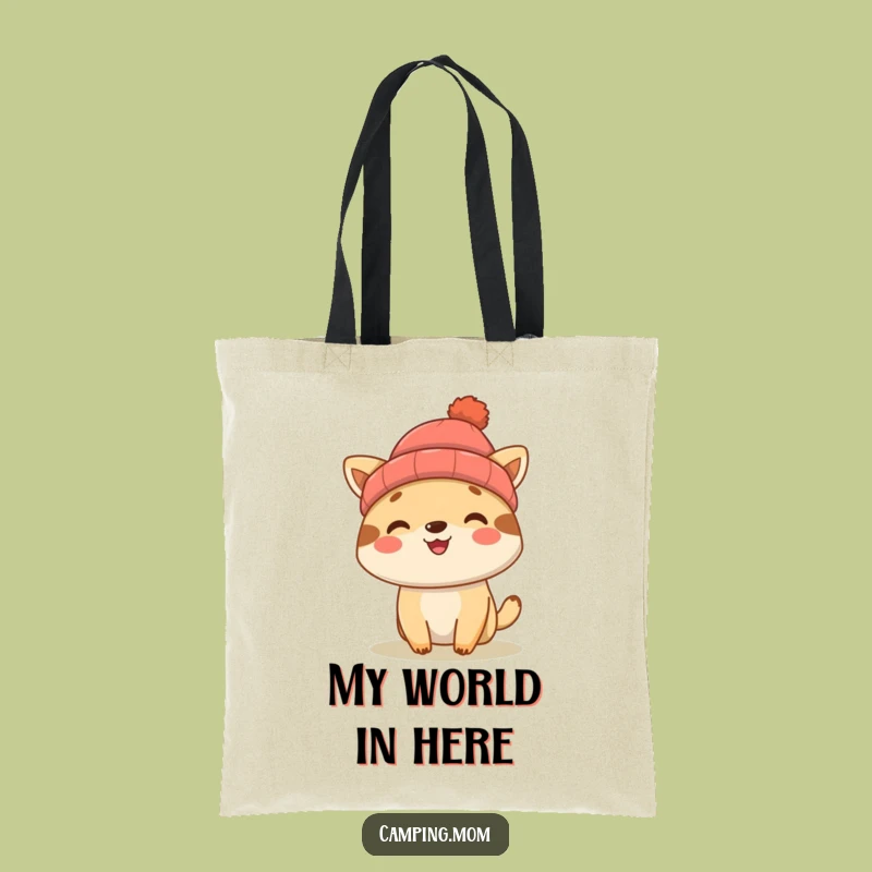 Funny Camping Animal Beanie Tote Bag - Carry Your Fun Outdoors!