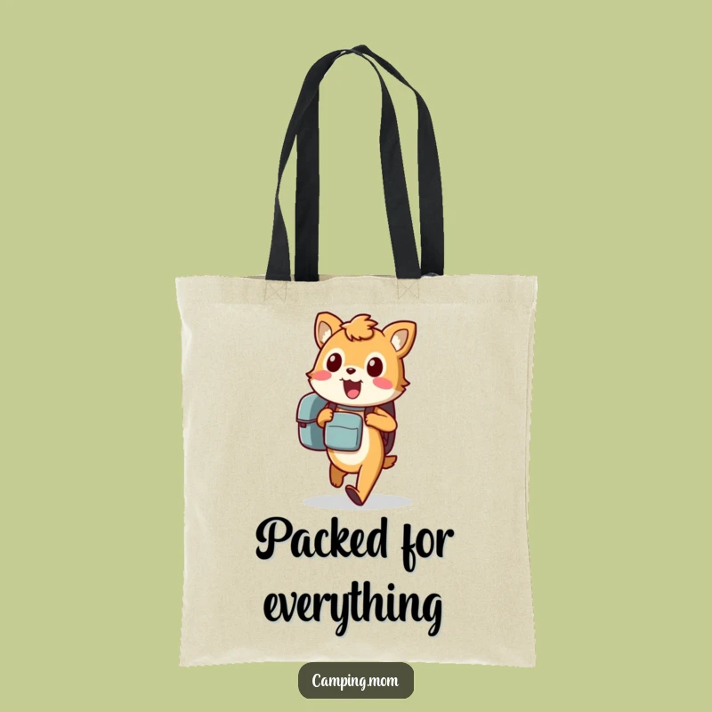 Funny Animal Tote Bag: Excited Traveler for a Hilarious Carry-All Gift