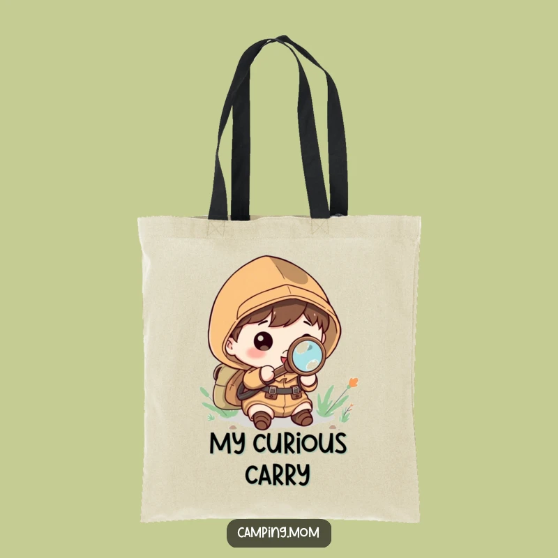 Stylish Funny Kawaii Camper Tote Bag: Explorer Theme, Practical Gift