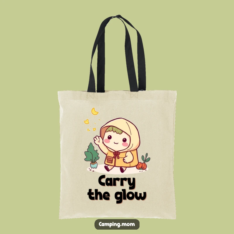 Stylish Funny Kawaii Camper Tote Bag: Firefly Theme, Practical Gift