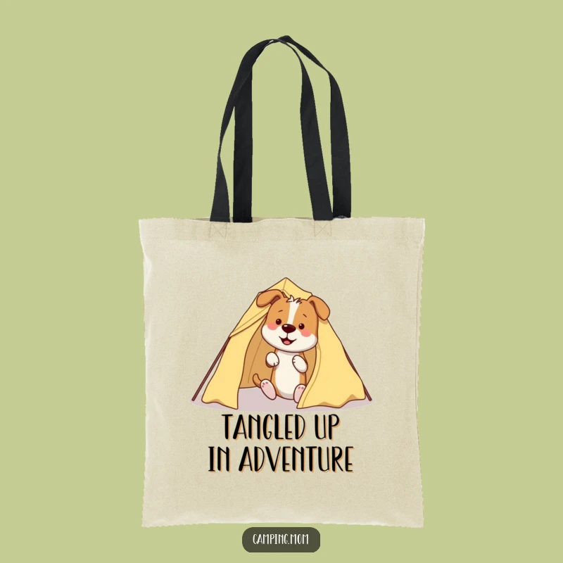 Funny Dog Tent Tote Bag - Carry Your Camp Chaos in Style, Perfect Gift